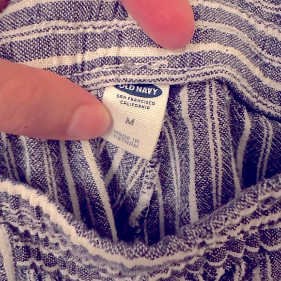 Old Navy Linen Crop Pants Size Medium - Picture 4 of 5